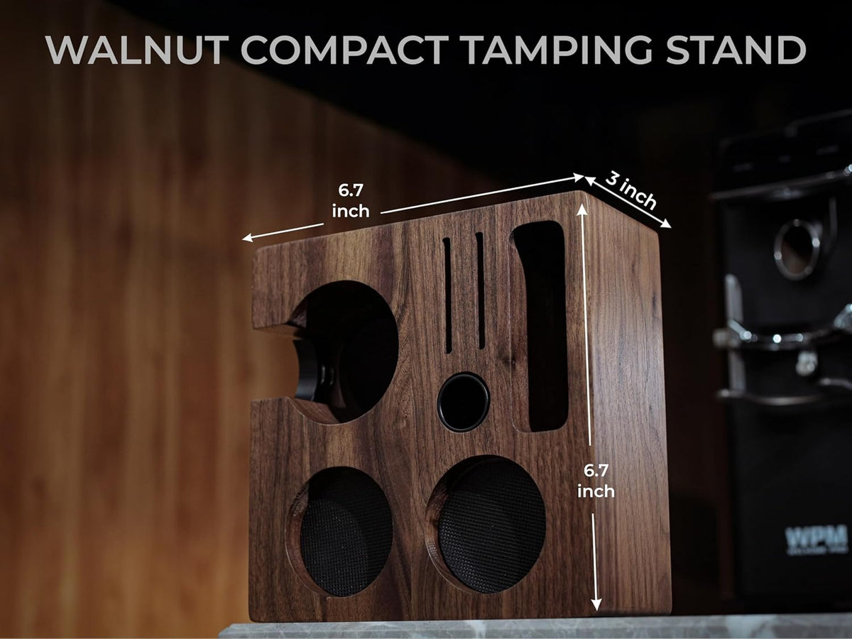 54Mm Breville Espresso Accessories Kit Walnut Tamping Station, Click Tamper, Adjustable Distributor, Dosing Funnel, Puck Screen, Digital Espresso Scale