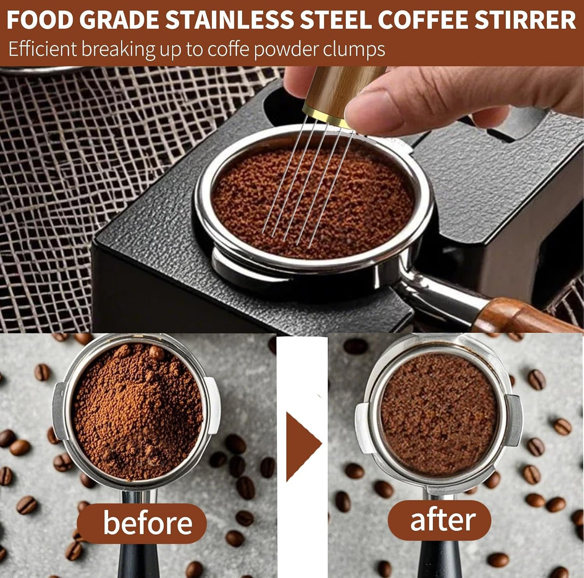 23Pcs Espresso Machine Accessories Set, 51Mm Coffee Espresso Tamper Kit