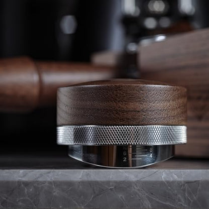 54Mm Breville Espresso Accessories Kit Walnut Tamping Station, Click Tamper, Adjustable Distributor, Dosing Funnel, Puck Screen, Digital Espresso Scale