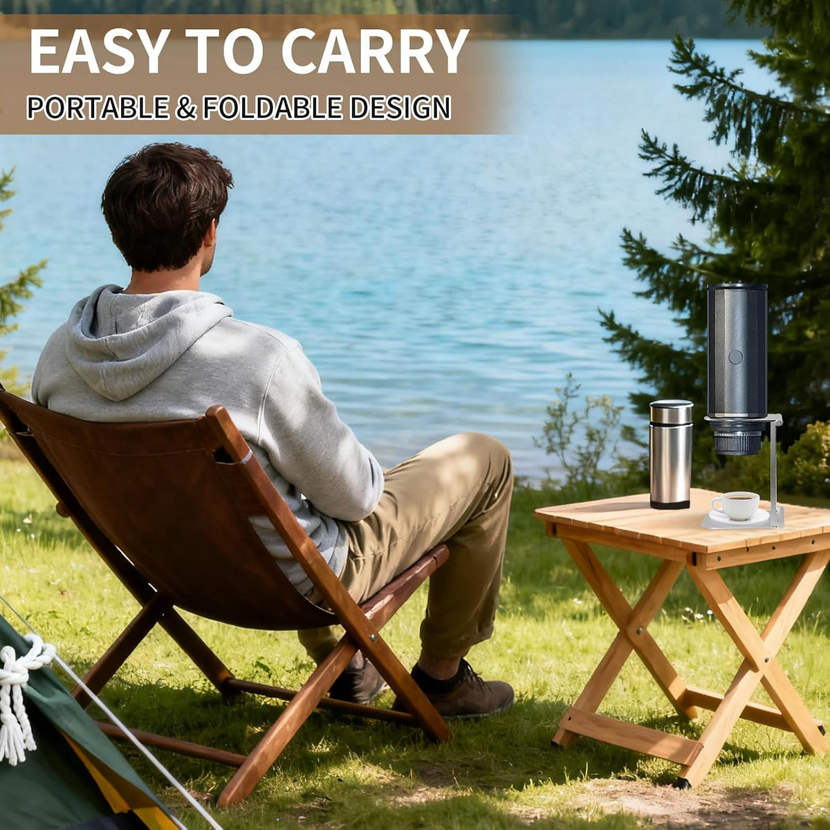 Coffee Maker Stand, Portable & Foldable Espresso Machine Stand,