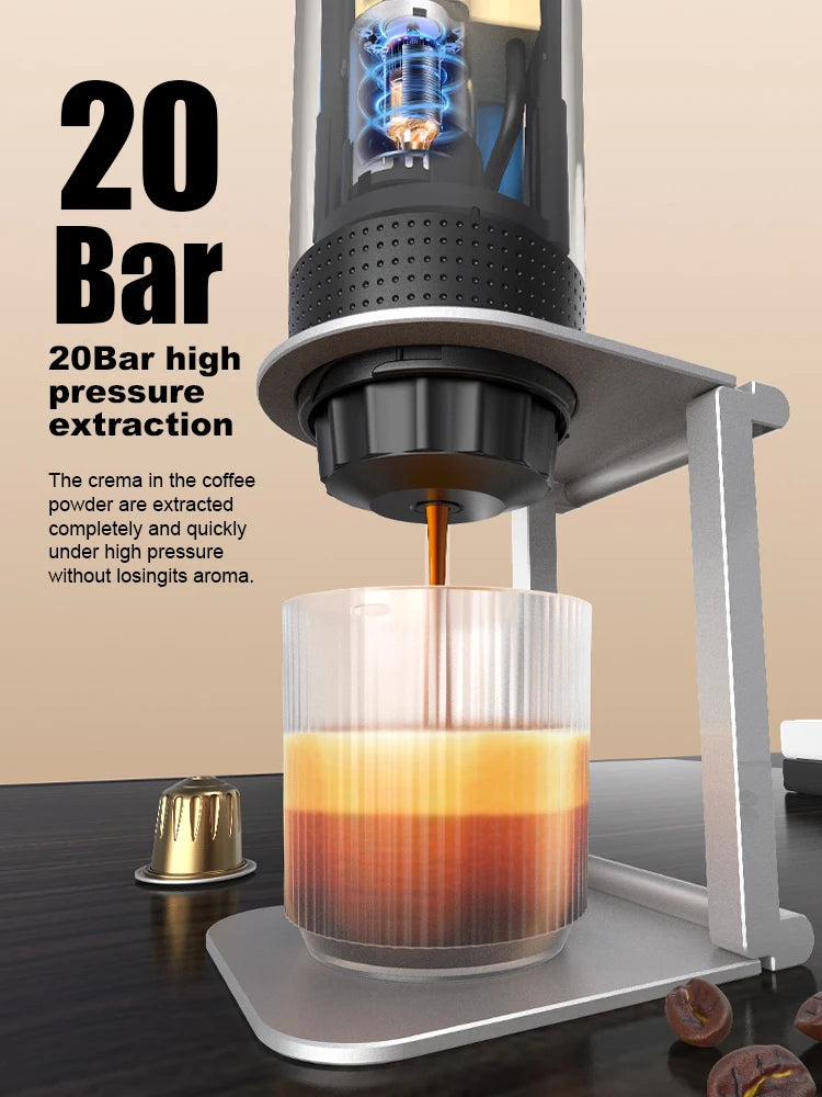 3-in-1 Portable Espresso Bundle — Machine + Travel Case + Stand