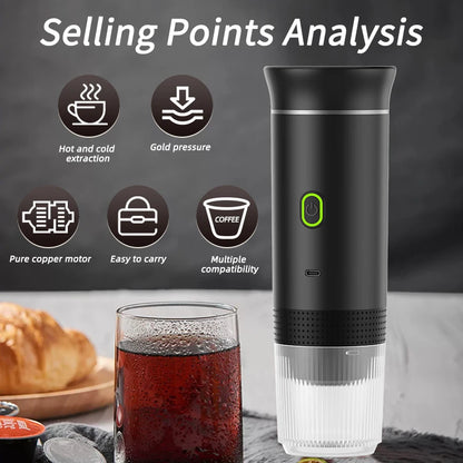 3-in-1 Portable Espresso Bundle — Machine + Travel Case + Stand