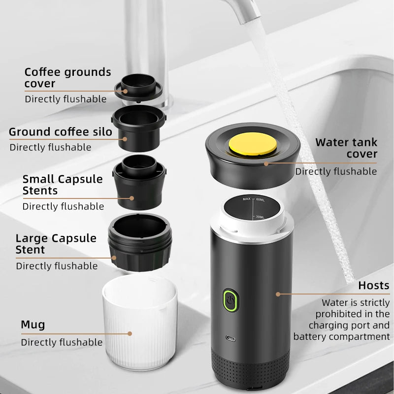 3-in-1 Portable Espresso Bundle — Machine + Travel Case + Stand