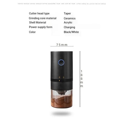 Portable USB Rechargeable Coffee Grinder