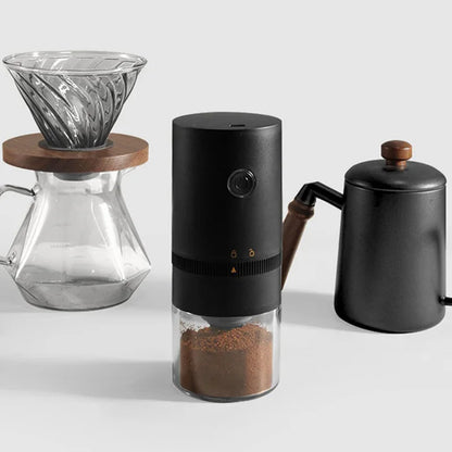 Portable USB Rechargeable Burr Coffee Grinder