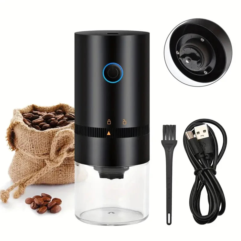 Portable USB Rechargeable Burr Coffee Grinder