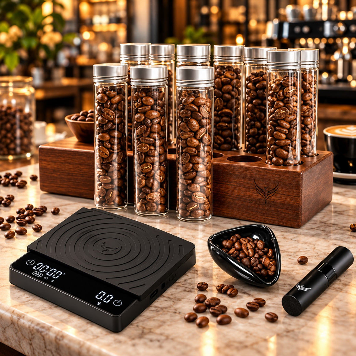 Espresso Dosing & Storage Kit with Digital Scale