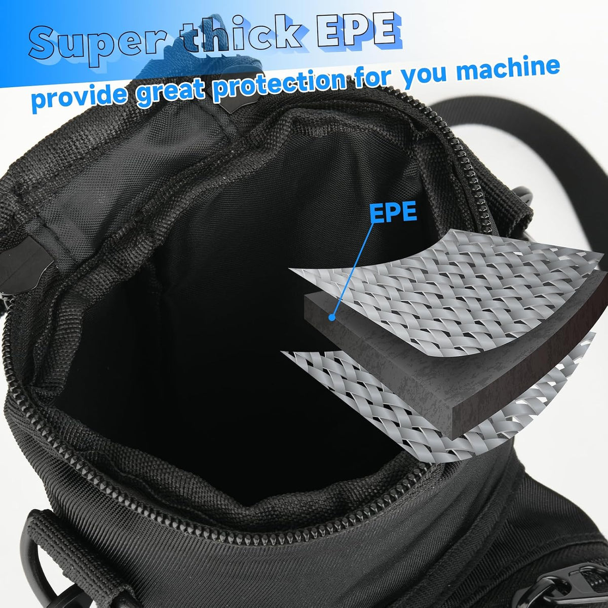 Portable Espresso Maker Carry Bag, Storage Case for Coffee Maker Mini Espresso Machine, Travel Coffee Maker Organizer Pouch with Capsule Storage Bag for RV Camping Car /Adjustable Shoulder Strap