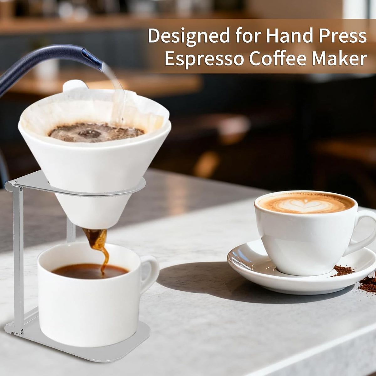 Coffee Maker Stand, Portable & Foldable Espresso Machine Stand,